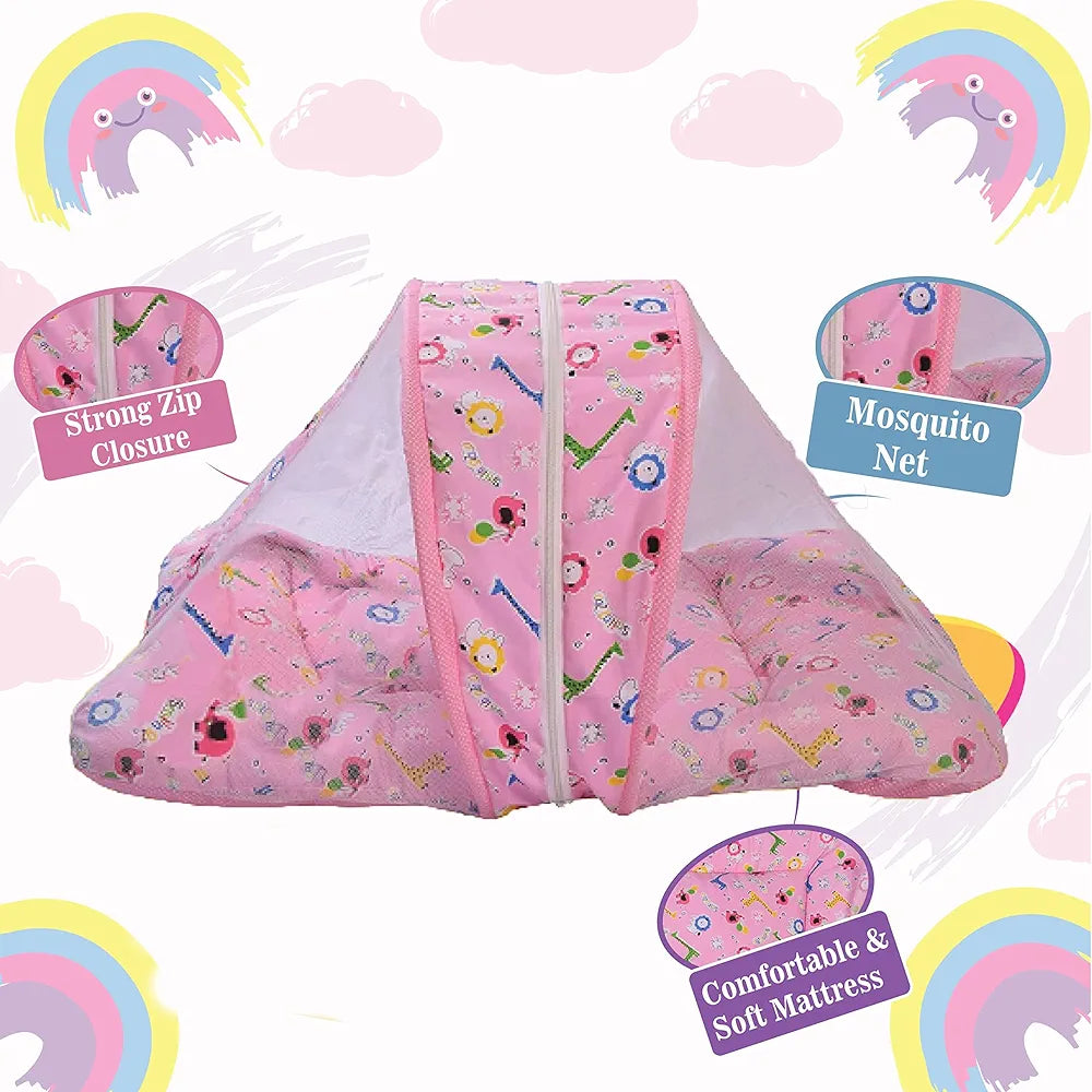 Baby Sleeping Bed- Pink Primium