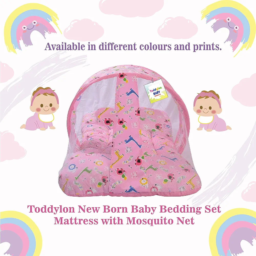 Baby Sleeping Bed- Pink Primium