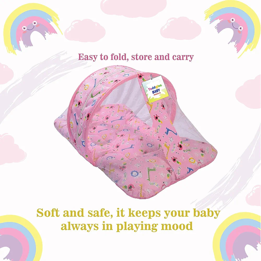 Baby Sleeping Bed- Pink Primium