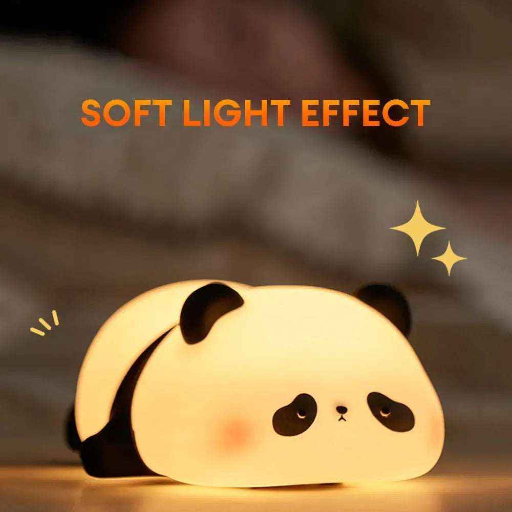 Cute Panda Silicone Night Light